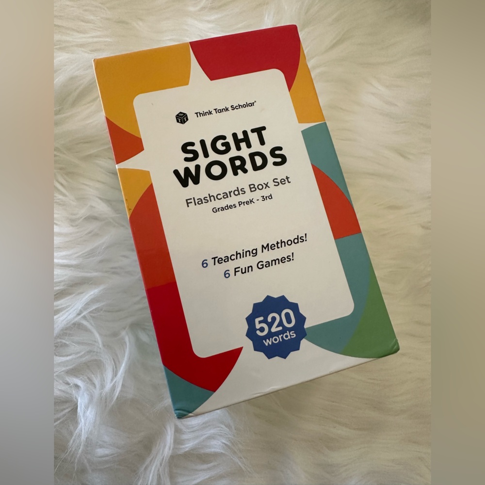 Think Tank Scholar Sight Words Flashcards Box Set